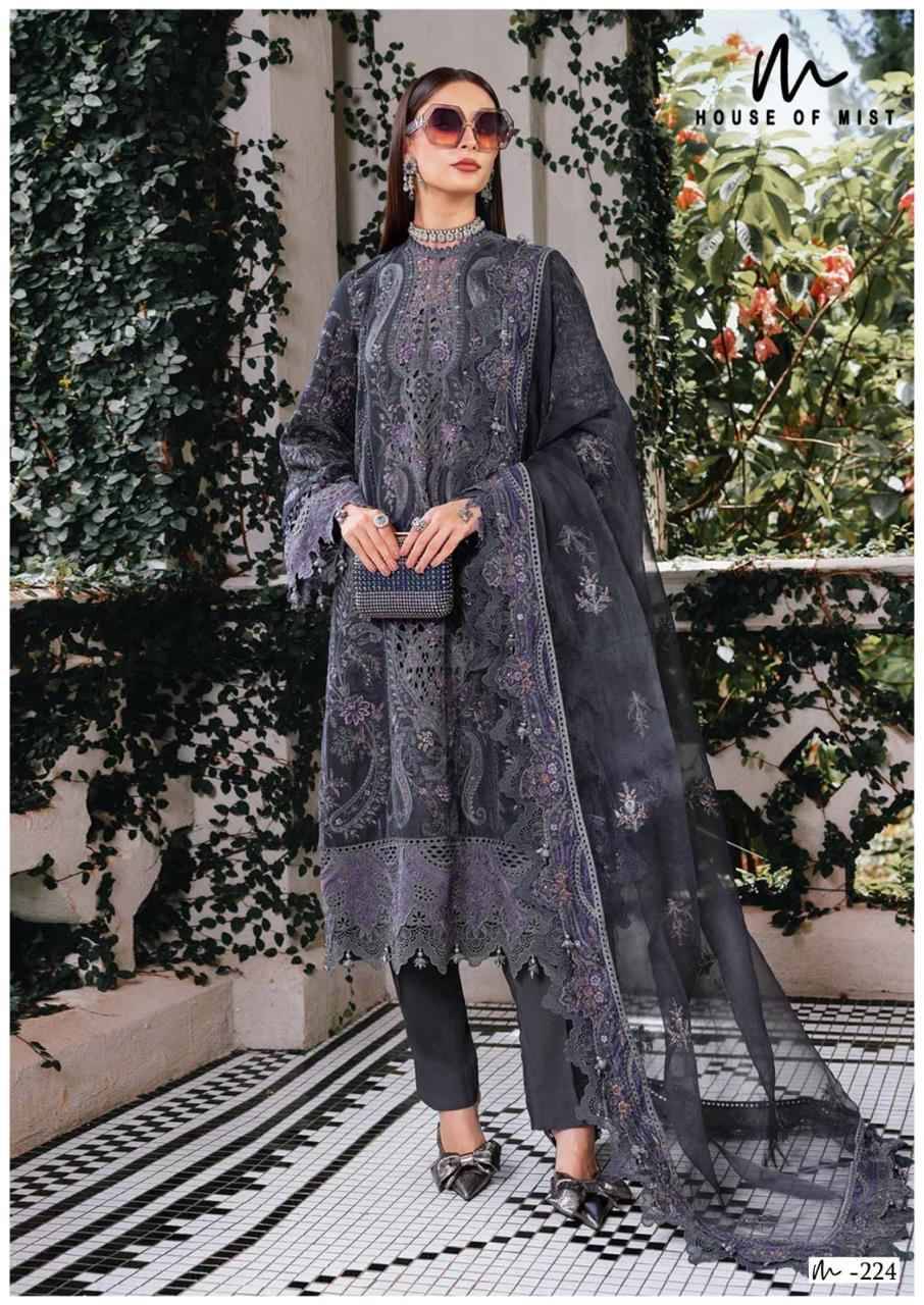 Ghazal Vol 23 By House of mist Pakistani Stylish Beautiful Colourful Printed & Embroidered Party Wear & Occasional Wear Pure cotton Dresses At Wholesale Price